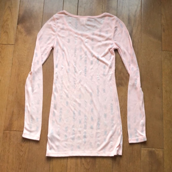 Mossimo small tunic length peach long-sleeve - Picture 5 of 5